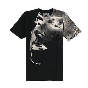 Evil Genius Mens Pixel Girl Graphic T-Shirt, NWT